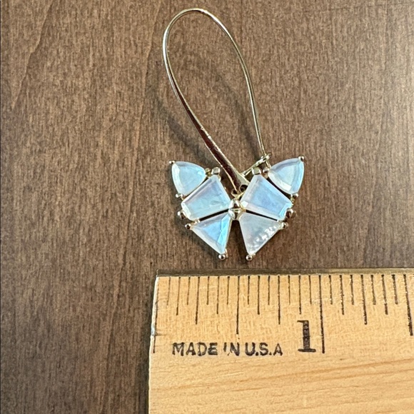 EUC Kendra Scott Gold&Ivory Mother-Of-Pearl Butterfly Earrings Price now FIRM - Picture 8 of 11